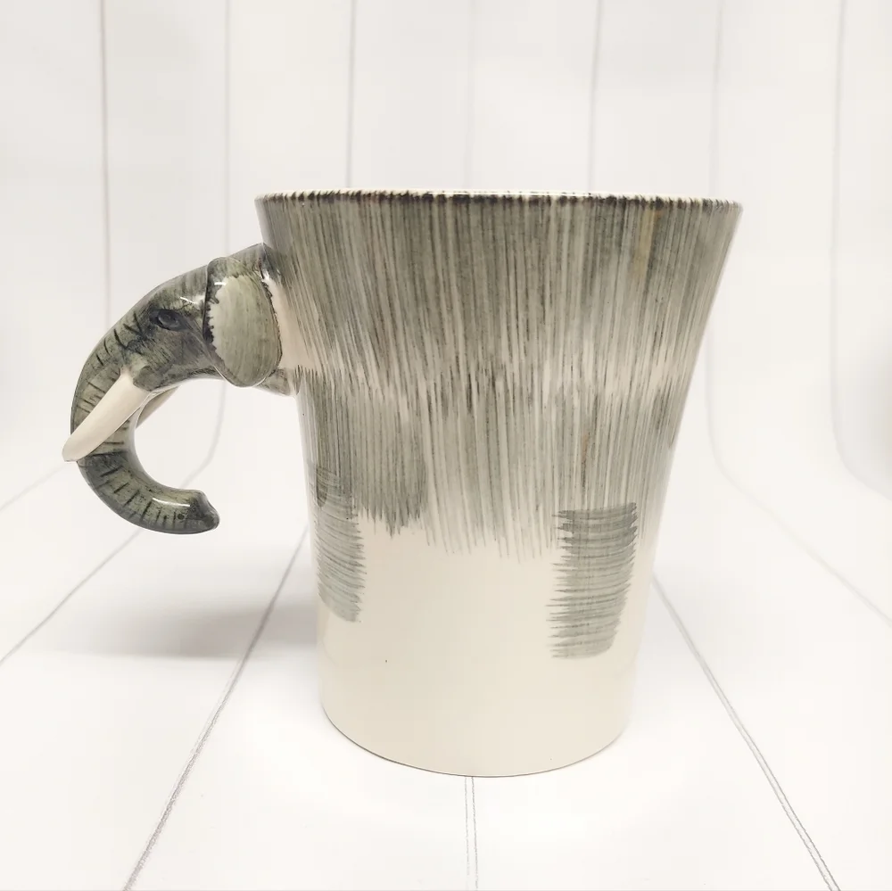 Pier 1 Elephant with Tusks Large Mug